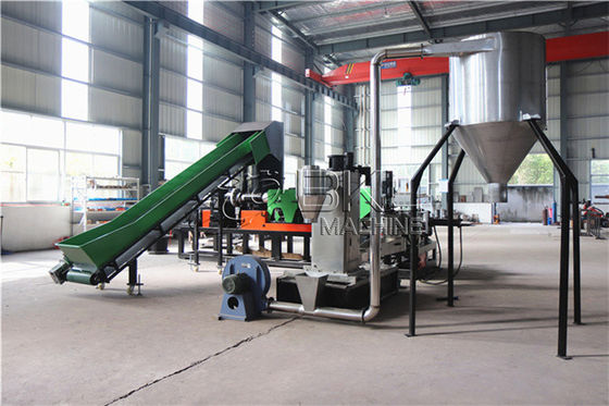 250kg H Plastic Granulating Line PP Raffia Woven Bag Recycling Machine