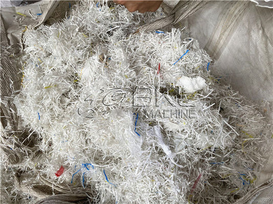250kg H Plastic Granulating Line PP Raffia Woven Bag Recycling Machine