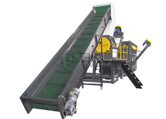 BOPP Plastic Recycling Lines 55KW Pet Bottle Flakes Making Machine