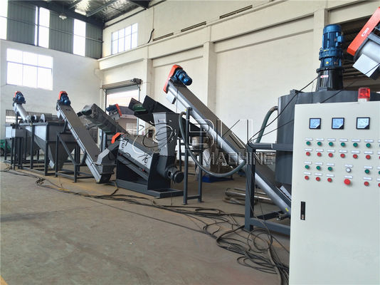 Sorting Crushing 150kw Plastic Bottle Washing Machine Pet 500KG H