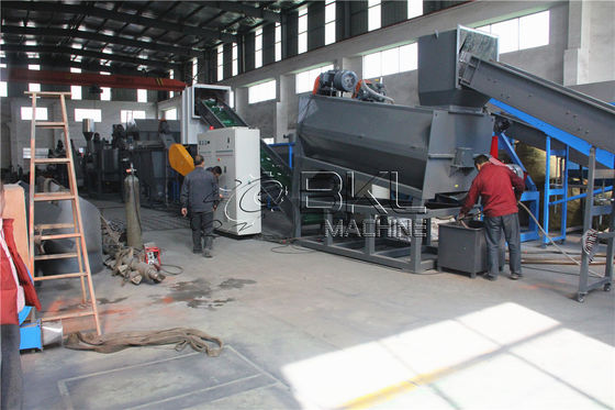 Sorting Crushing 150kw Plastic Bottle Washing Machine Pet 500KG H