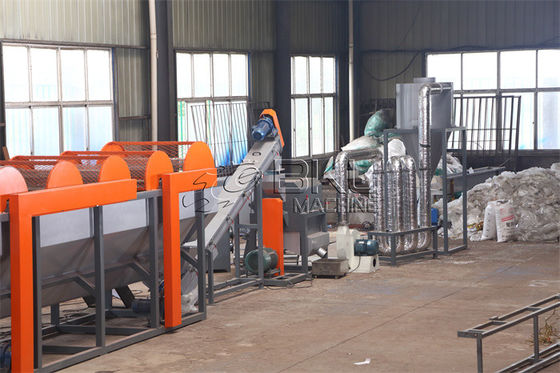 300KG PP PE Film Plastic Recycling Lines In Washing Machine